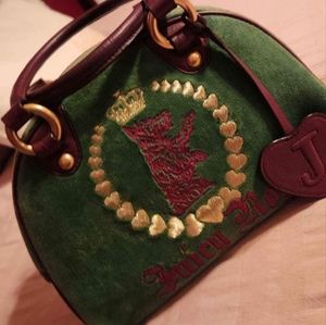 Juicy Couture Bowling Bag (Green & Purple)